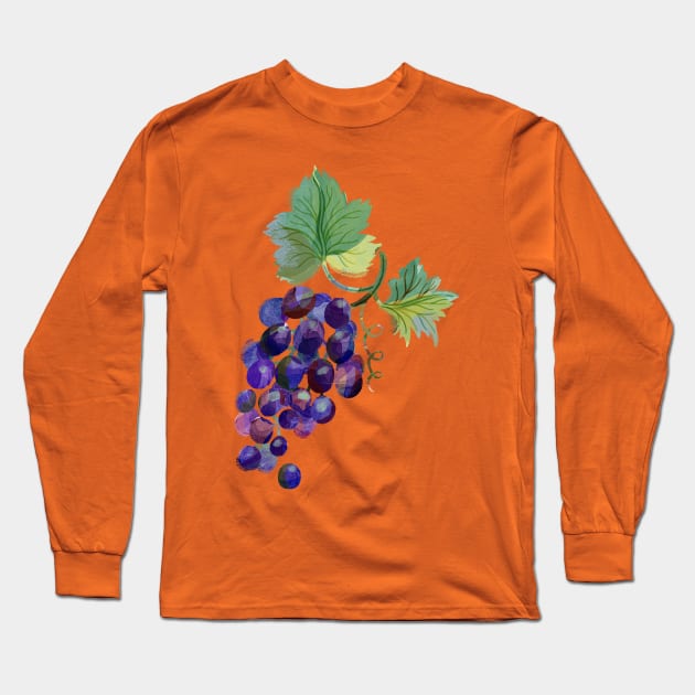 Grape Branch Long Sleeve T-Shirt by Rebelform